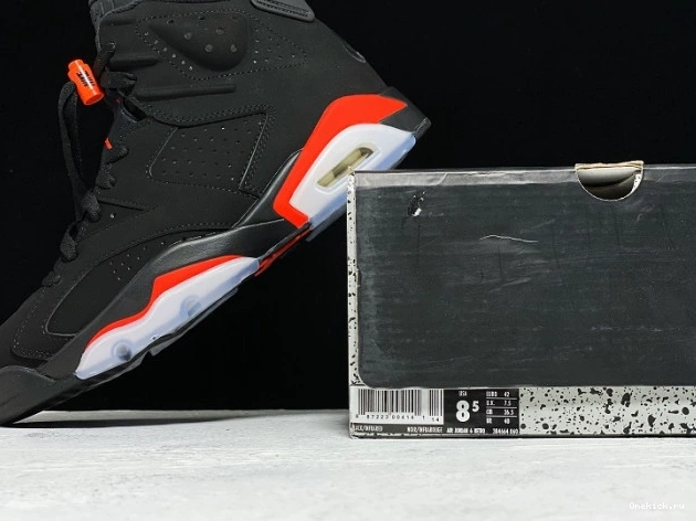 One Kick Retro Jordan Infrared Black Air 6 OG 384664-060 0717